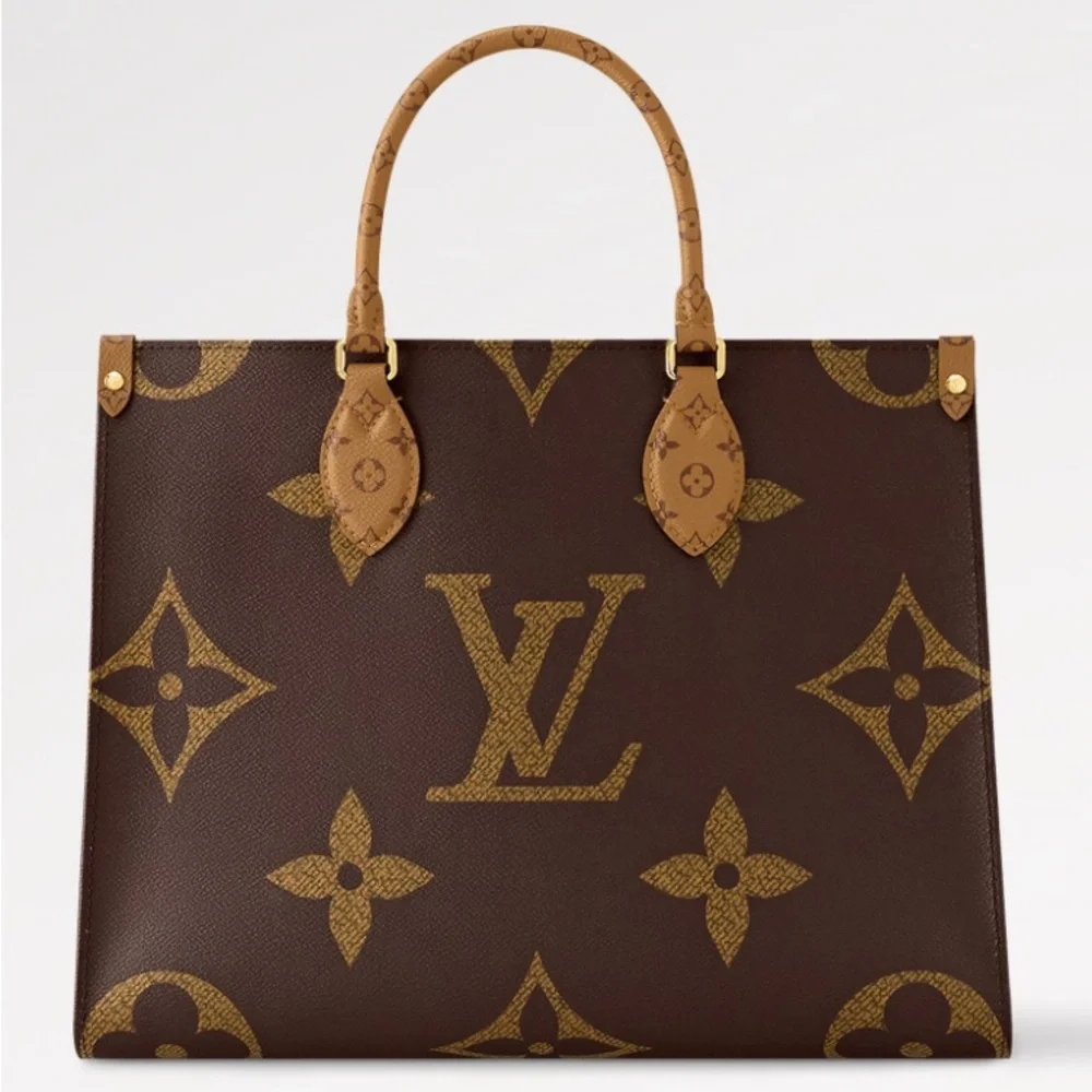 Louis Vuitton OntheGo Classic Brown Monogram Tote MM - Picture 2 of 3